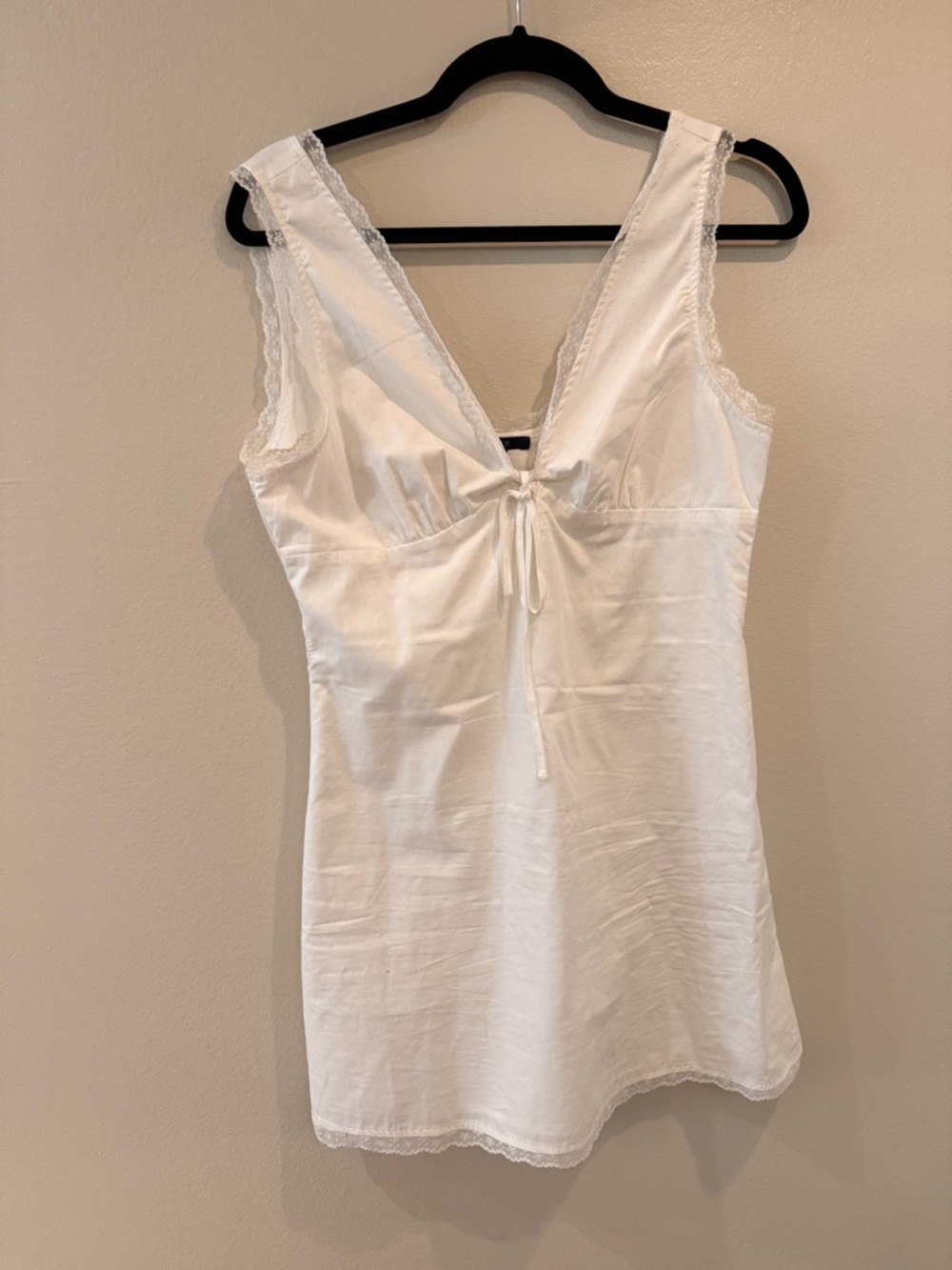 White Lace-Trim Dress - Women
